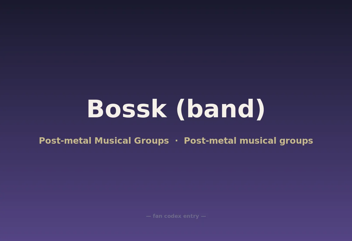 Bossk (band)